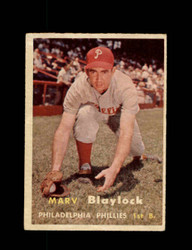 1957 MARV BLAYLOCK TOPPS #224 PHILLIES *R1939