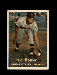 1957 VIC POWER TOPPS #167 A'S *G4531
