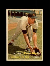 1957 NORM ZAUCHIN TOPPS #372 RED SOX *G2392