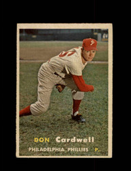 1957 DON CARDWELL TOPPS #374 PHILLIES *R5605
