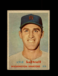 1957 LYLE LUTTRELL TOPPS #386 SENATORS *R3415