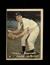 1957 TOMMY CARROLL TOPPS #164 YANKEES *G4579