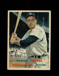 1957 SAMMY WHITE TOPPS #163 RED SOX *G5235