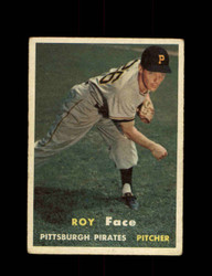 1957 ROY FACE TOPPS #166 PIRATES *G4329