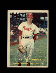1957 CURT SIMMONS TOPPS #158 PHILLIES *R5737