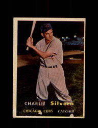 1957 CHARLIE SILVERA TOPPS #255 CUBS *G6753