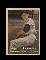 1957 GEORGE ZUVERINK TOPPS #11 ORIOLES *G4876