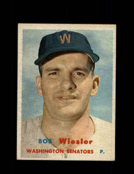 1957 BOB WIESLER TOPPS #126 SENATORS *G6574