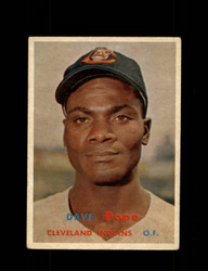 1957 DAVE POPE TOPPS #249 INDIANS *G2841