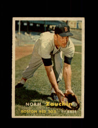 1957 NORM ZAUCHIN TOPPS #372 RED SOX *R3980