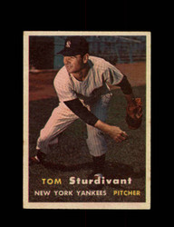 1957 TOM STURDIVANT TOPPS #34 YANKEES *R4639