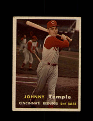 1957 JOHNNY TEMPLE TOPPS #9 REDLEGS *G6675