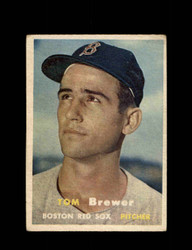 1957 TOM BREWER TOPPS #112 RED SOX *G8666