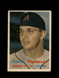 1957 CHARLEY THOMPSON TOPPS #142 A'S *R4013