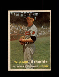 1957 WILLARD SCHMIDT TOPPS #206 CARDINALS *1001