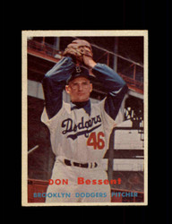 1957 DON BESSENT TOPPS #178 DODGERS *2620