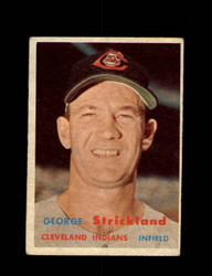 1957 GEORGE STRICKLAND TOPPS #263 INDIANS *2251