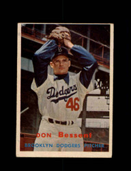 1957 DON BESSENT TOPPS #178 DODGERS *2248