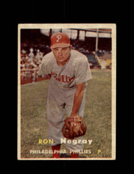 1957 RON NEGRAY TOPPS #254 PHILLIES *R5662