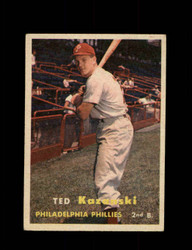 1957 TED KAZANSKI TOPPS #27 PHILLIES *R5580