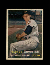 1957 GEORGE ZUVERINK TOPPS #11 ORIOLES *5072