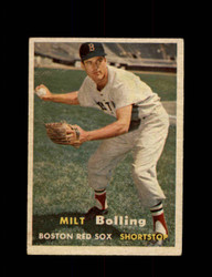 1957 MILT BOLLING TOPPS #131 RED SOX *4922