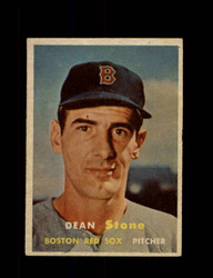 1957 DEAN STONE TOPPS #381 RED SOX *4214