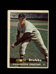 1957 CHUCK STOBBS TOPPS #101 SENATORS *3312