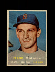 1957 FRANK MALZONE TOPPS #355 RED SOX *2153