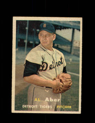 1957 AL ABER TOPPS #141 TIGERS *9761