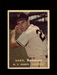 1957 DARYL SPENCER TOPPS #49 GIANTS *9685