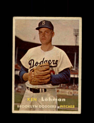1957 KEN LEHMAN TOPPS #366 DODGERS *1214