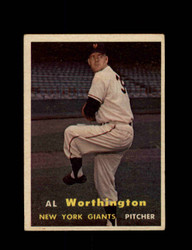 1957 AL WORTHINGTON TOPPS #39 GIANTS *2635