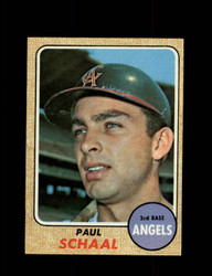 1968 PAUL SCHAAL TOPPS #474 ANGELS *4880