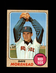 1968 DAVE MOREHEAD TOPPS #212 RED SOX *1386