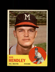 1963 BOB HENDLEY TOPPS #62 BRAVES *7918