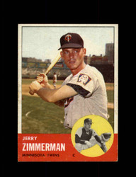 1963 JERRY ZIMMERMAN TOPPS #186 TWINS *5902