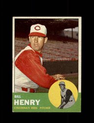 1963 BILL HENRY TOPPS #378 REDS *5633