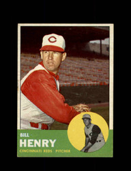 1963 BILL HENRY TOPPS #378 REDS *5518