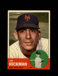 1963 JIM HICKMAN TOPPS #107 METS *5510