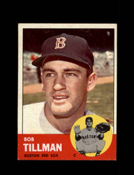 1963 BOB TILLMAN TOPPS #384 RED SOX *5602