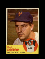 1963 CRAIG ANDERSON TOPPS #59 METS *4692