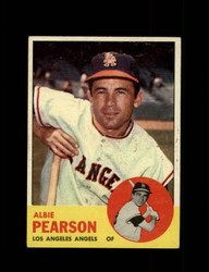 1963 ALBIE PEARSON TOPPS #182 ANGELS *4237