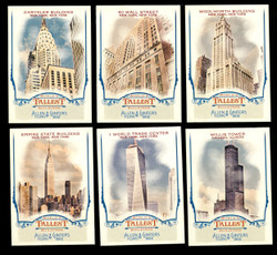 2012 ALLEN & GINTER'S WORLDS TALLEST BUILDINGS COMPLETE 10 CARD SET