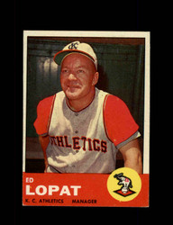 1963 ED LOPAT TOPPS #23 ATHLETICS *R3665