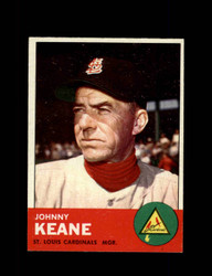 1963 JOHNNY KEANE TOPPS #166 CARDINALS *R5788