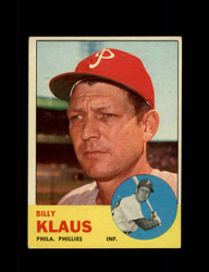 1963 BILLY KLAUS TOPPS #551 PHILLIES *8995
