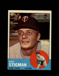 1963 DICK STIGMAN TOPPS #89 TWINS *8807