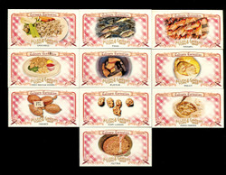 2012 ALLEN & GINTER'S CULINARY CURIOSITIES TOPPS COMPLETE 10 CARD SET MINI