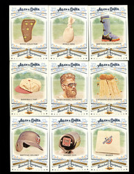 2018 ALLEN & GINTER'S BASEBALL EQUIPMENT OF THE AGES COMPLETE 30 CARD SET